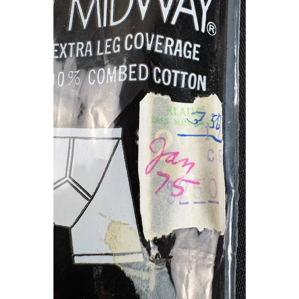 Vintage 1971 Jockey Thorobred Midway Briefs Size 34 One Pair Sealed NOS